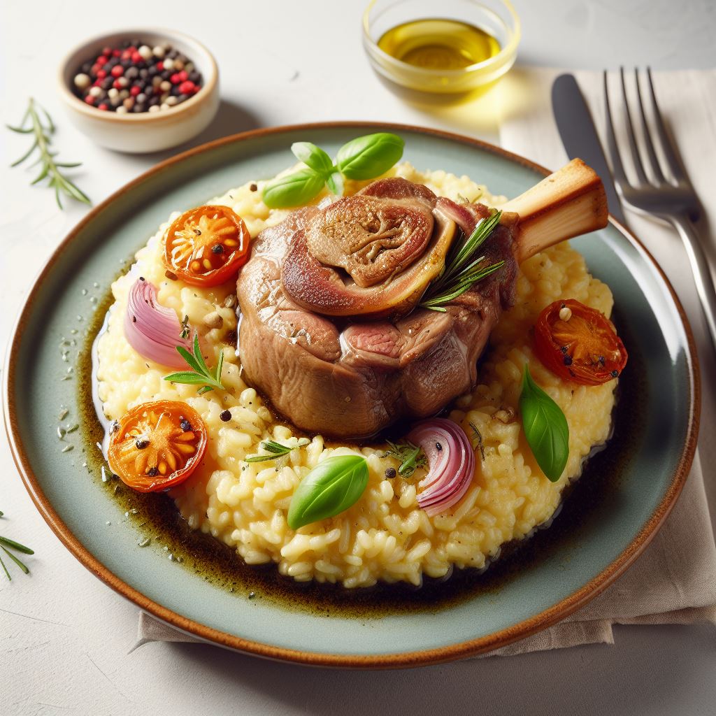 Imagen del platillo Osso Buco con Risotto Milanese